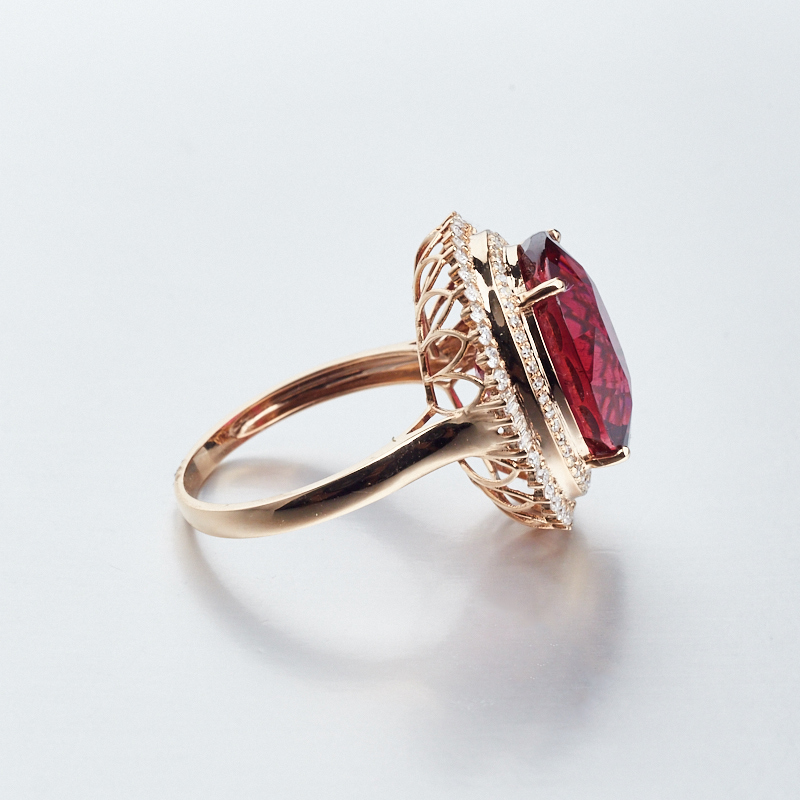 巴西碧玺戒指-红掌柜珠宝