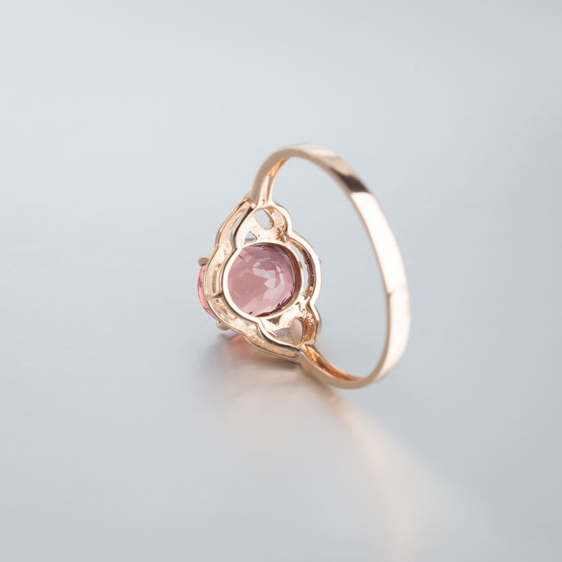 巴西天然碧玺戒指-红掌柜