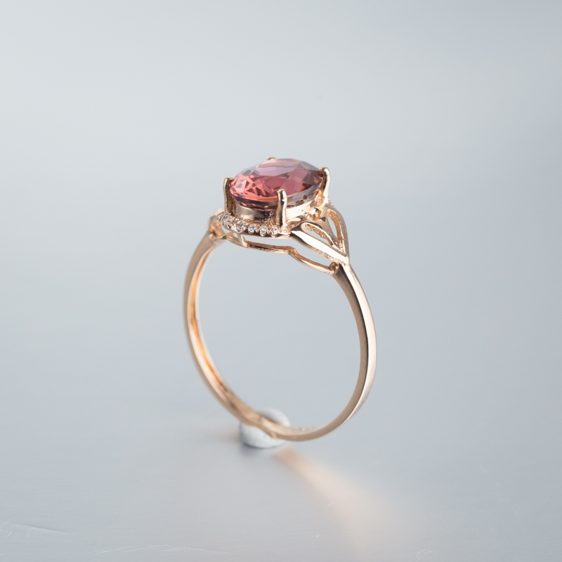 巴西天然碧玺-红掌柜