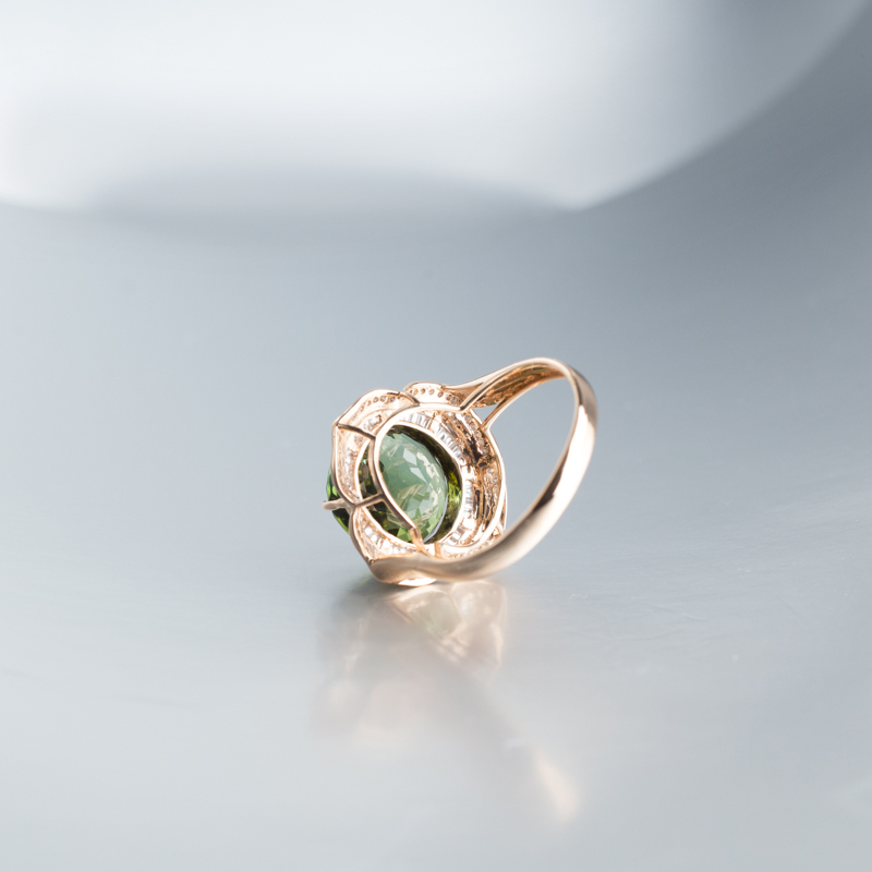 天然碧玺戒指-红掌柜