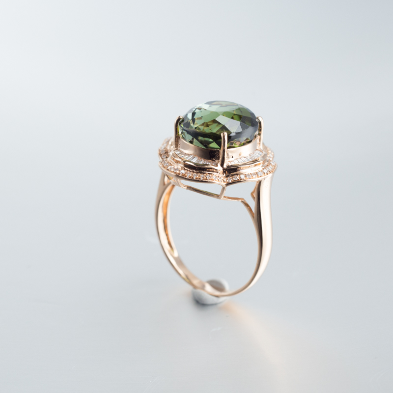 巴西碧玺戒指-红掌柜