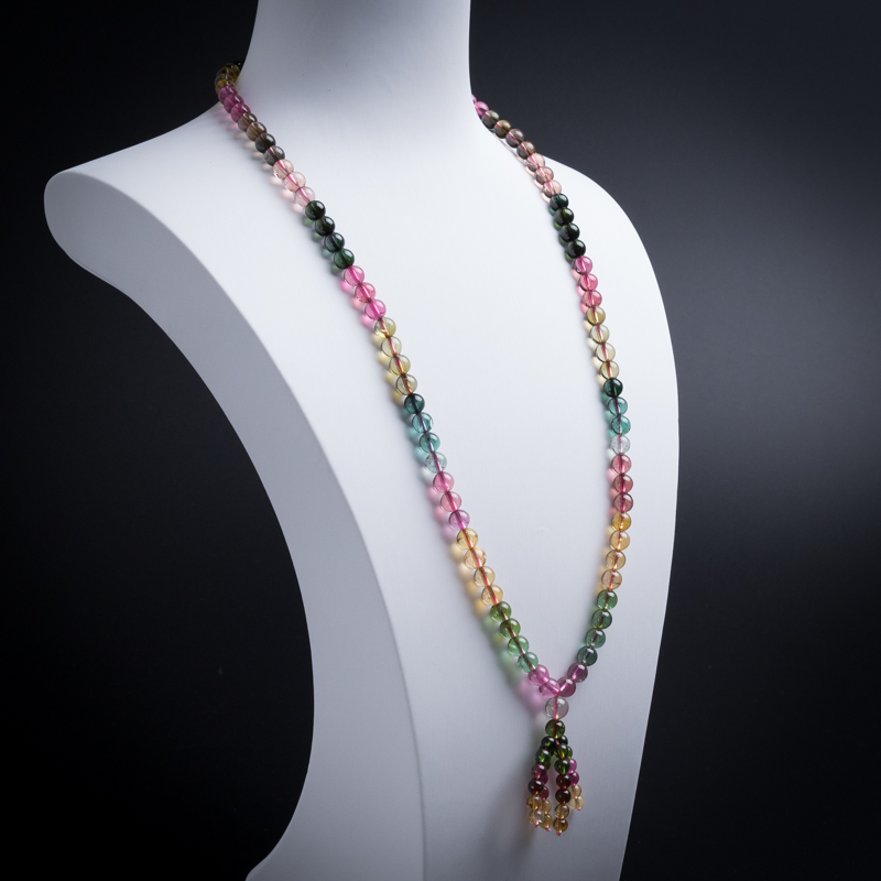 6mm碧玺项链-红掌柜