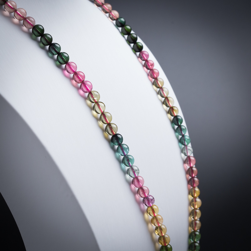 6mm碧玺手串-红掌柜