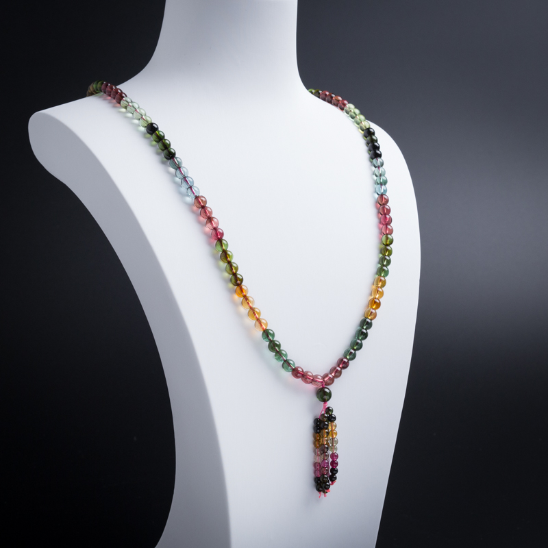 5.5mm碧玺项链手串-红掌柜