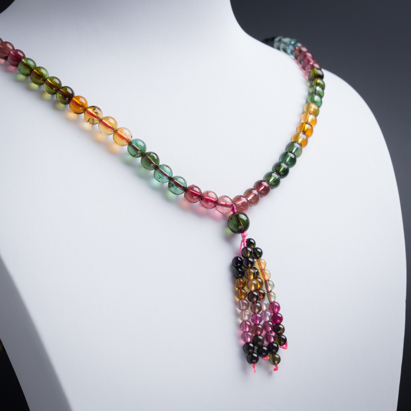 5.5mm碧玺项链-红掌柜