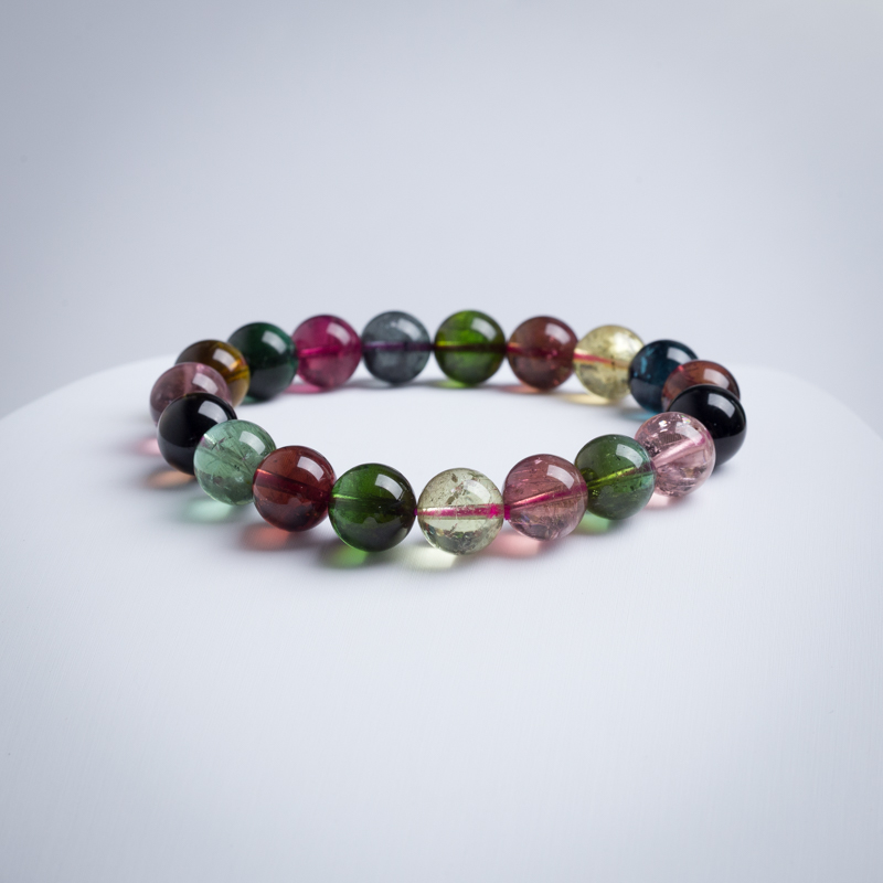 10.5mm碧玺手串-红掌柜