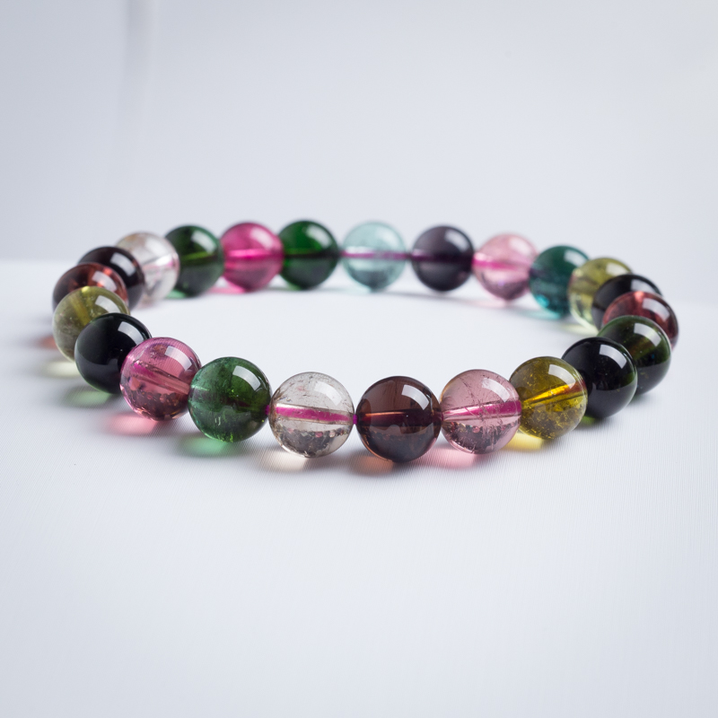 8mm碧玺手串-红掌柜