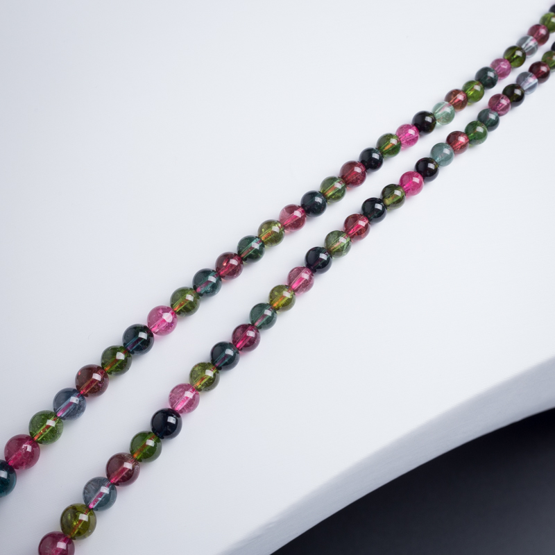 彩虹碧玺塔链-红掌柜