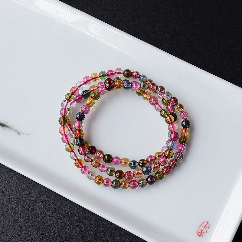 碧玺佛珠手串两用款-红掌柜