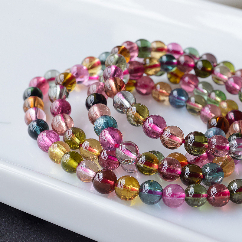 5mm碧玺手串-红掌柜