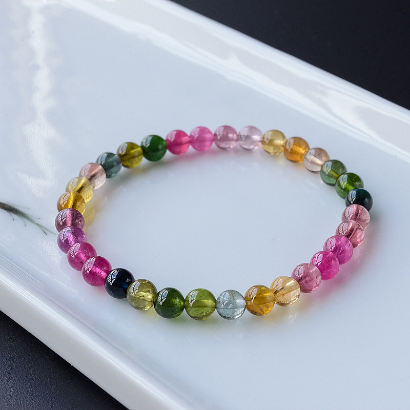 巴西碧玺手串-红掌柜