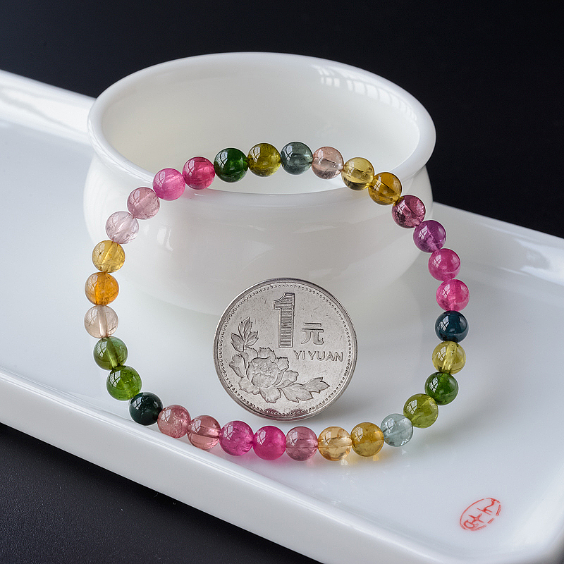 彩虹碧玺单圈-红掌柜