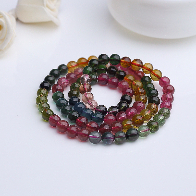 6mm碧玺手串-红掌柜