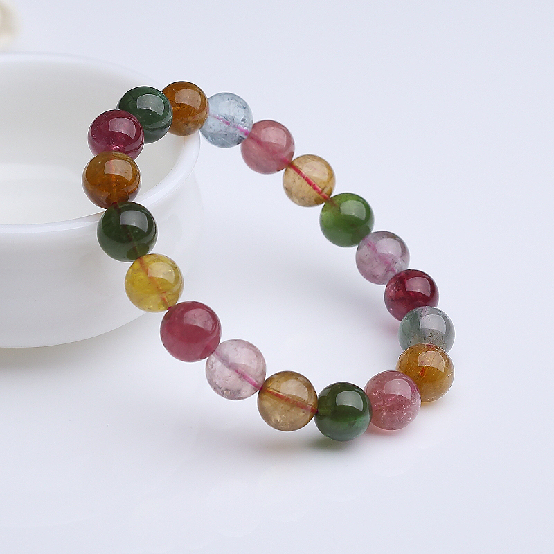 10mm碧玺手串-红掌柜