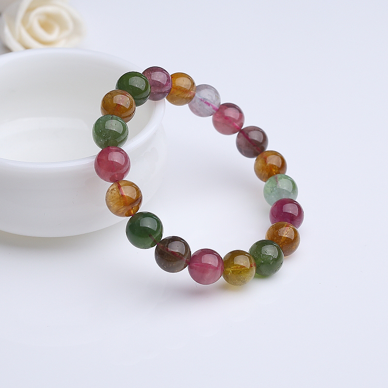 10mm碧玺手串-红掌柜