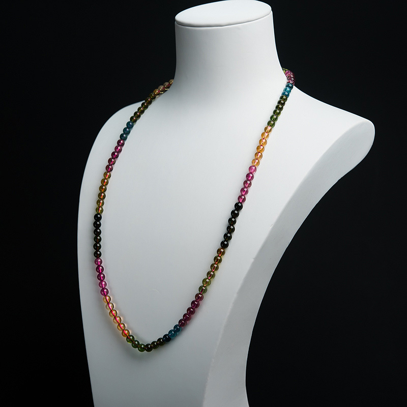 彩虹碧玺多圈手串-红掌柜