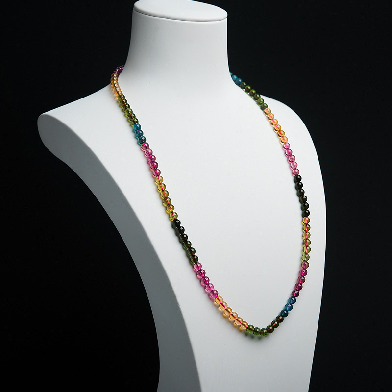 5mm碧玺多圈手串-红掌柜