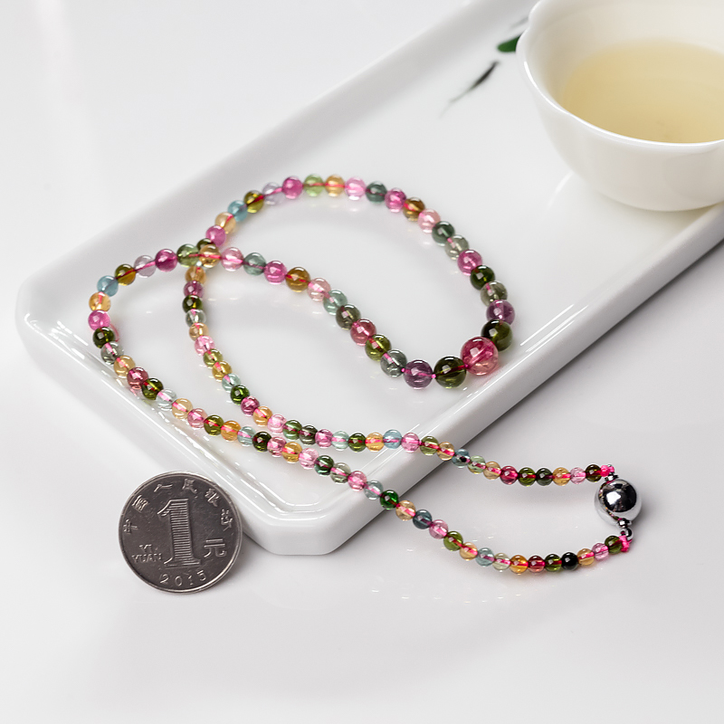 巴西碧玺塔链-红掌柜