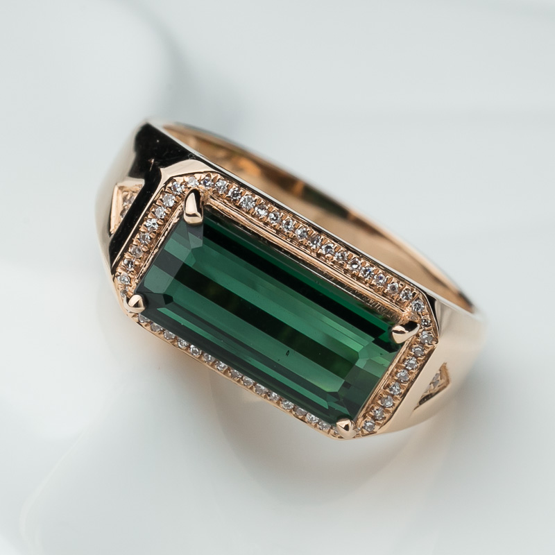 天然碧玺戒指-红掌柜