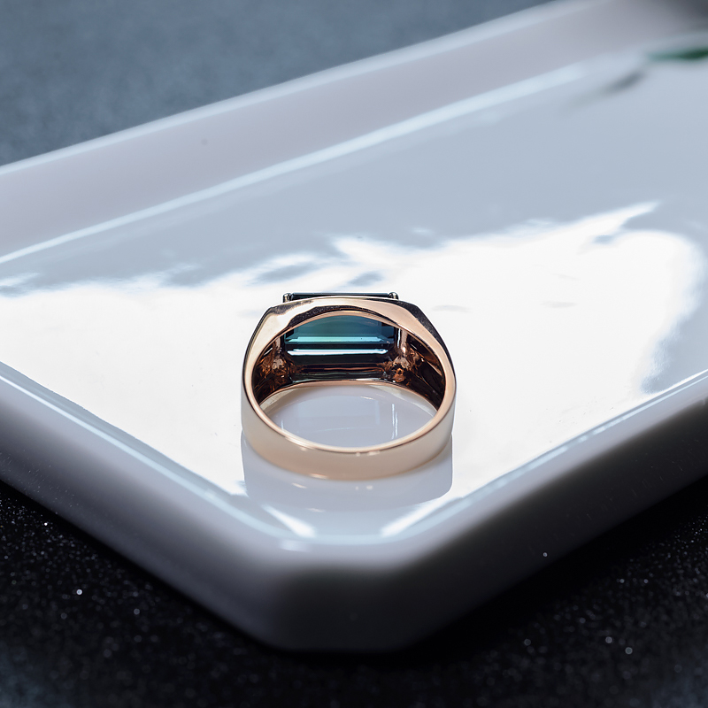 双色碧玺戒指-红掌柜