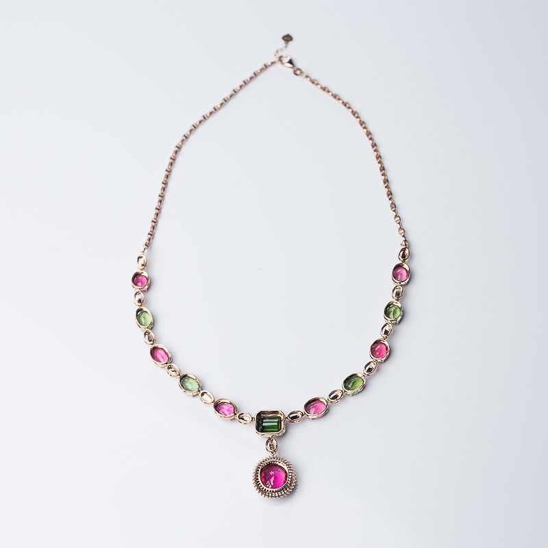 巴西碧玺项链-红掌柜