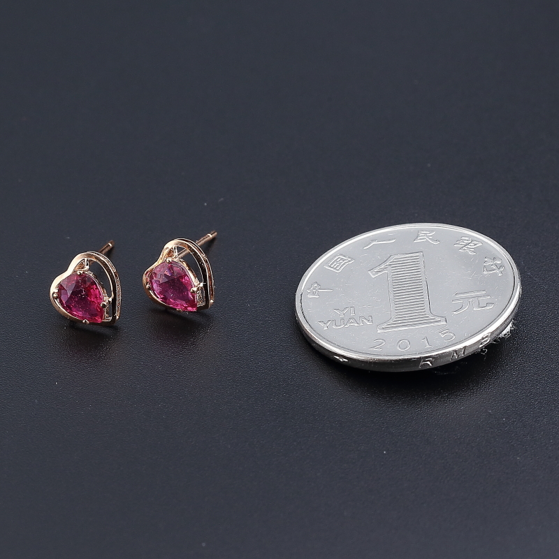 碧玺耳钉 - 红掌柜