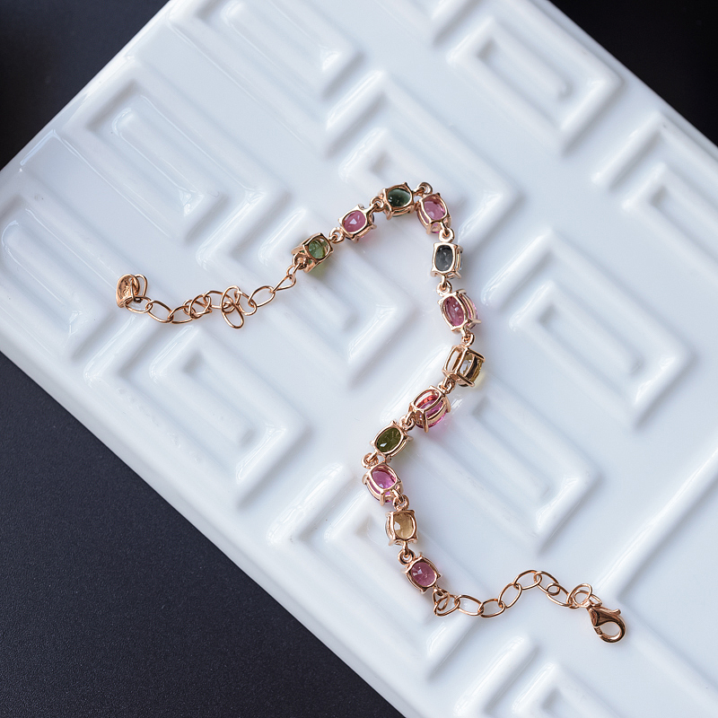 彩色碧玺手链 - 红掌柜