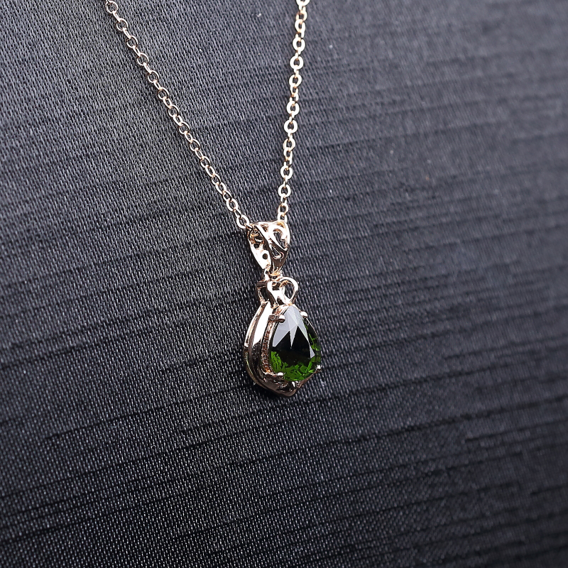 巴西天然碧玺吊坠-红掌柜