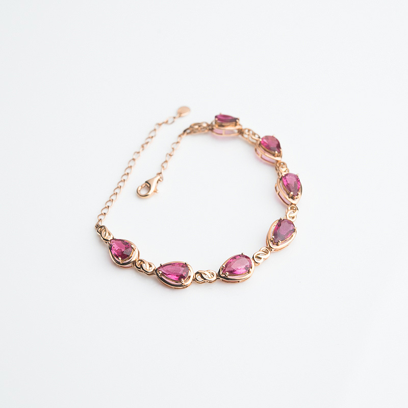 天然碧玺手链-红掌柜