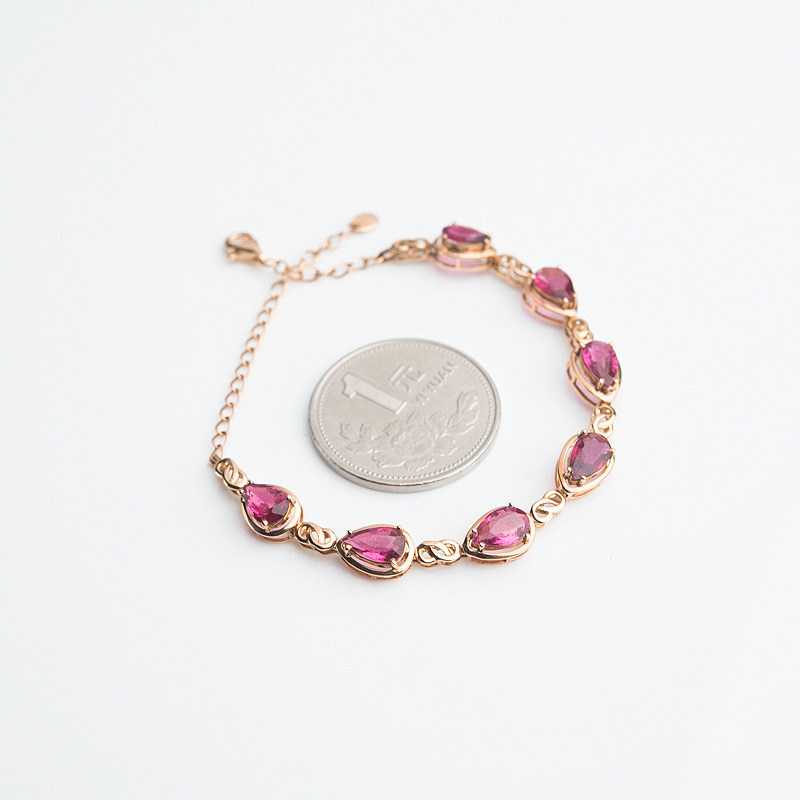 巴西碧玺手链-红掌柜