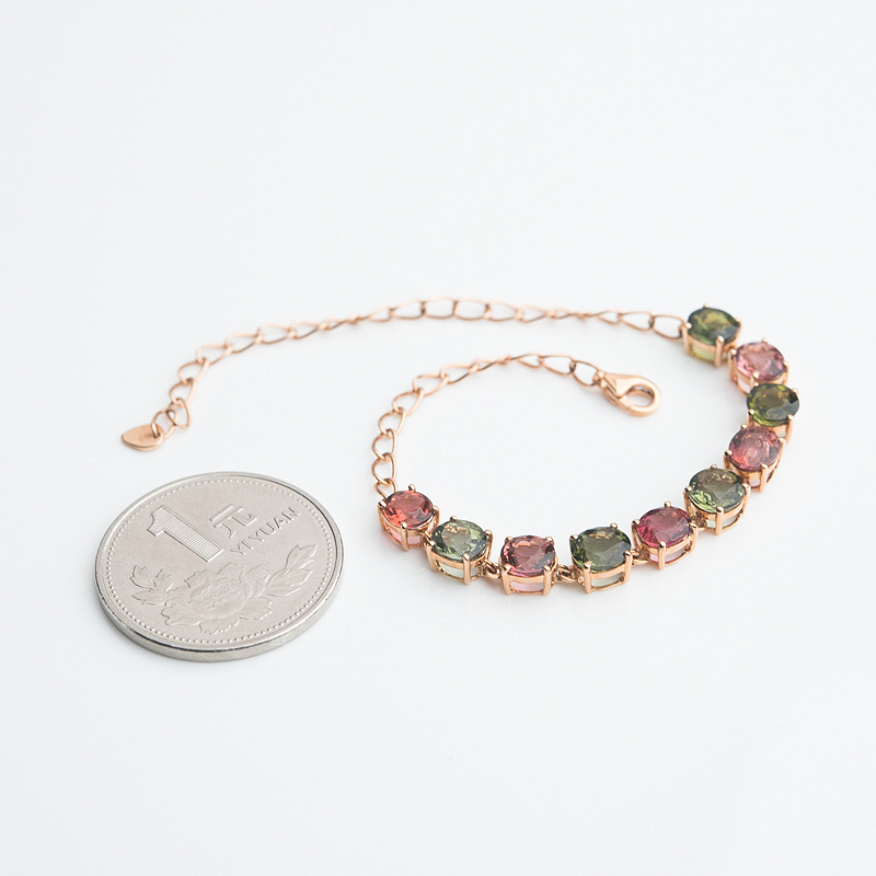 天然碧玺手链-红掌柜