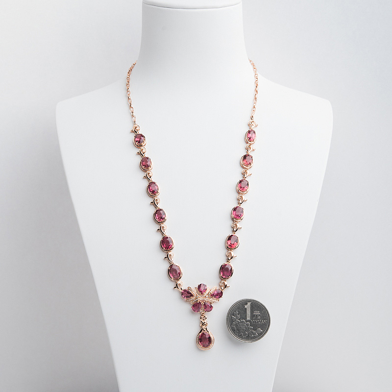 巴西碧玺项链-红掌柜