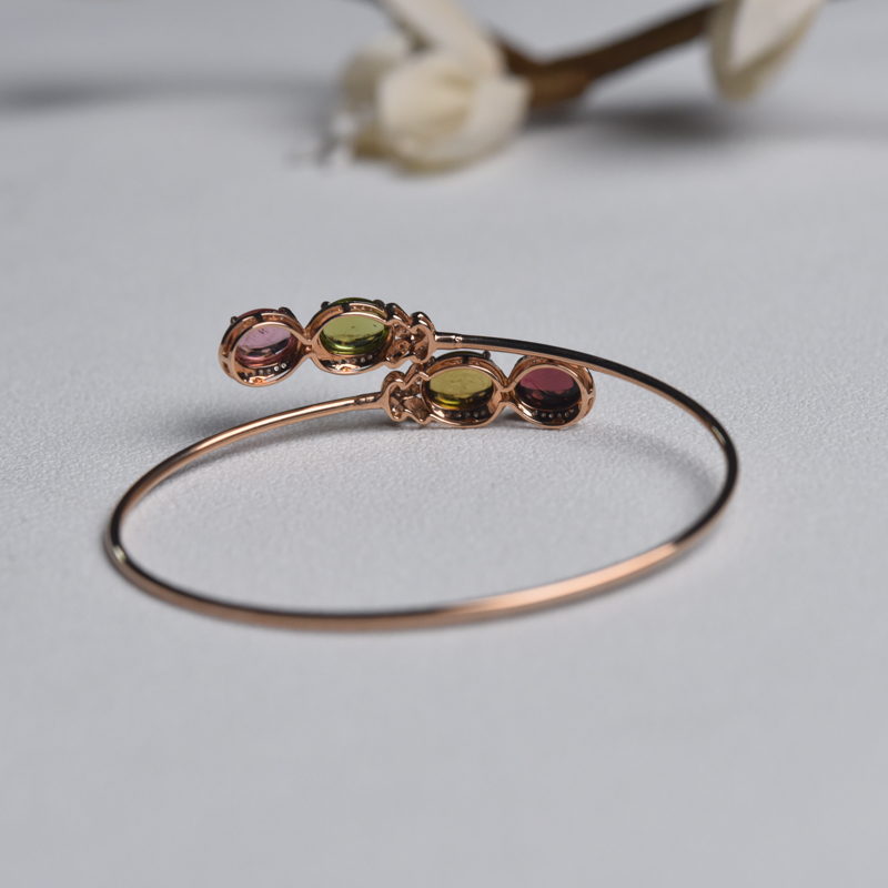 18K碧玺手镯-红掌柜