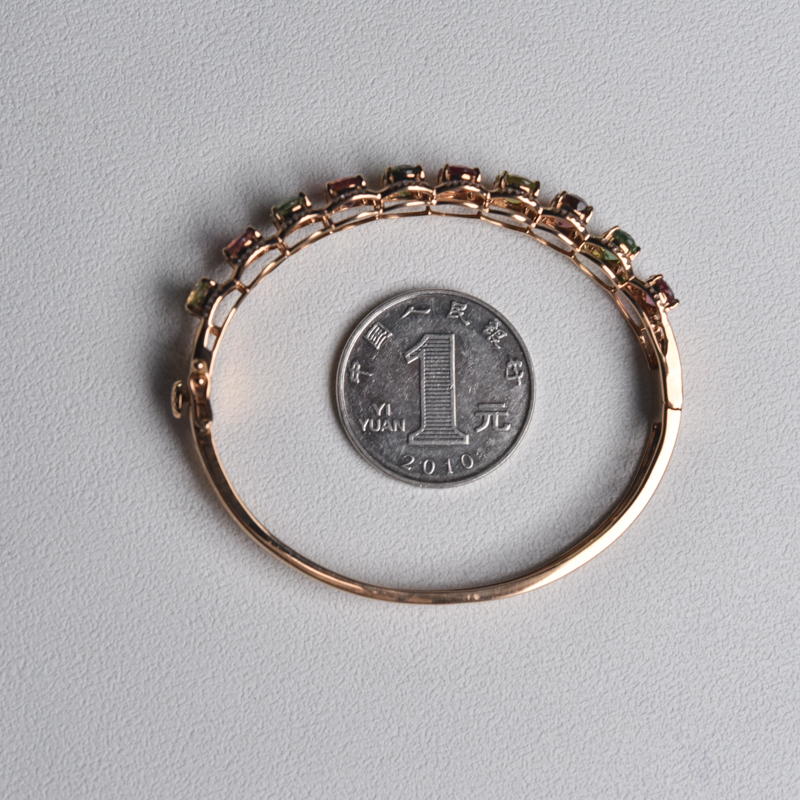 巴西碧玺手镯-红掌柜