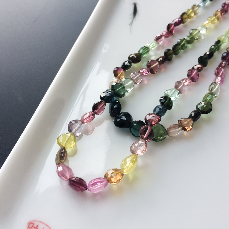 巴西天然碧玺项链-红掌柜