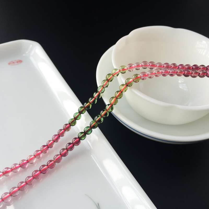 巴西天然碧玺项链-红掌柜