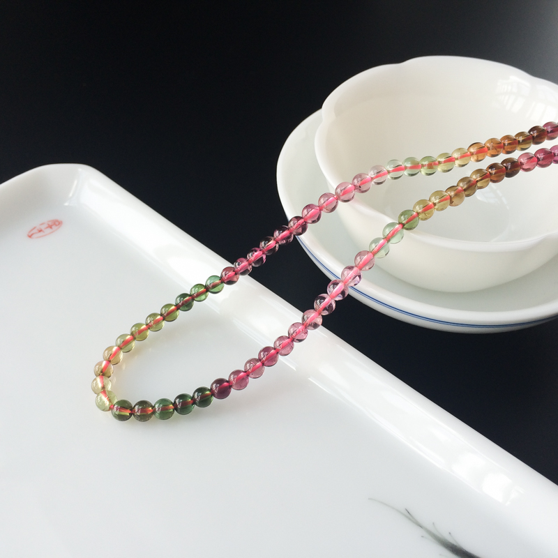 4mm巴西碧玺项链-红掌柜