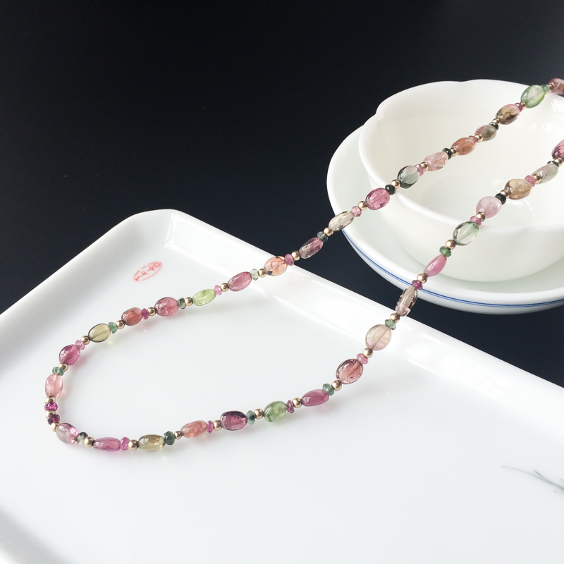 碧玺随形项链 - 红掌柜