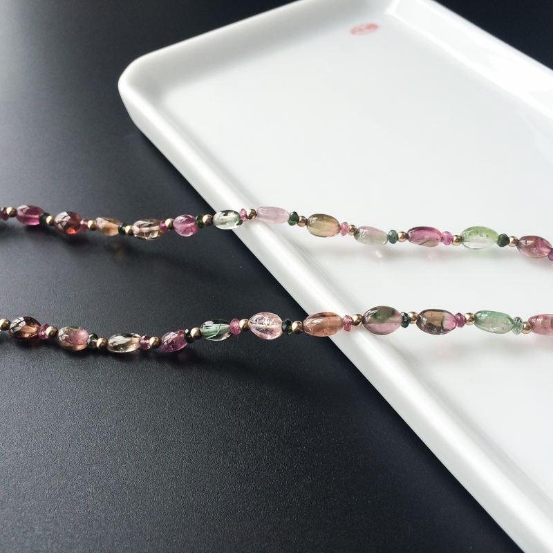 天然碧玺项链 - 红掌柜