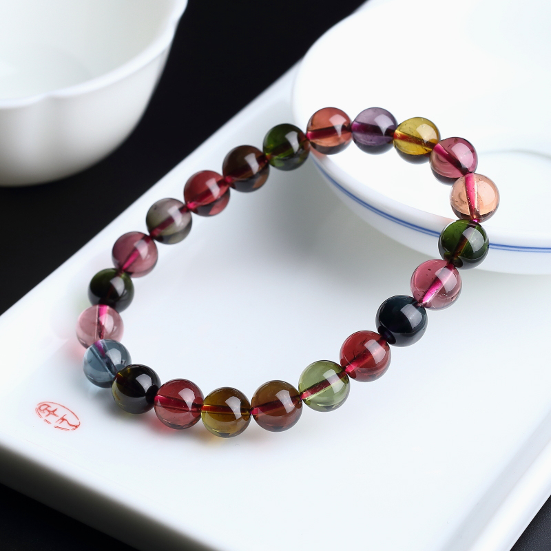 8.5mm碧玺手链-红掌柜