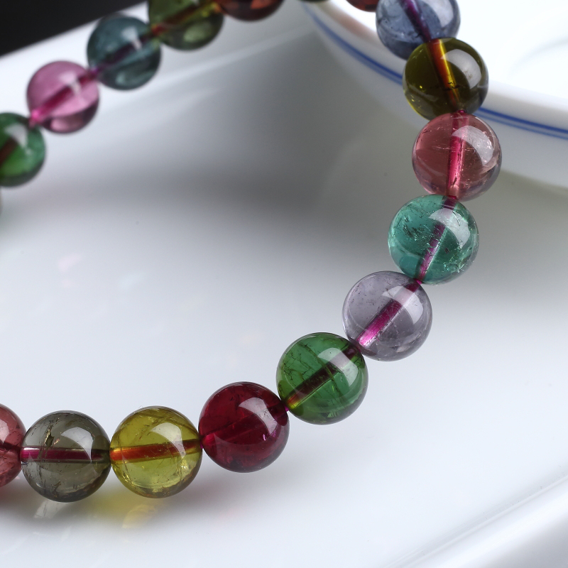 巴西碧玺手串-红掌柜