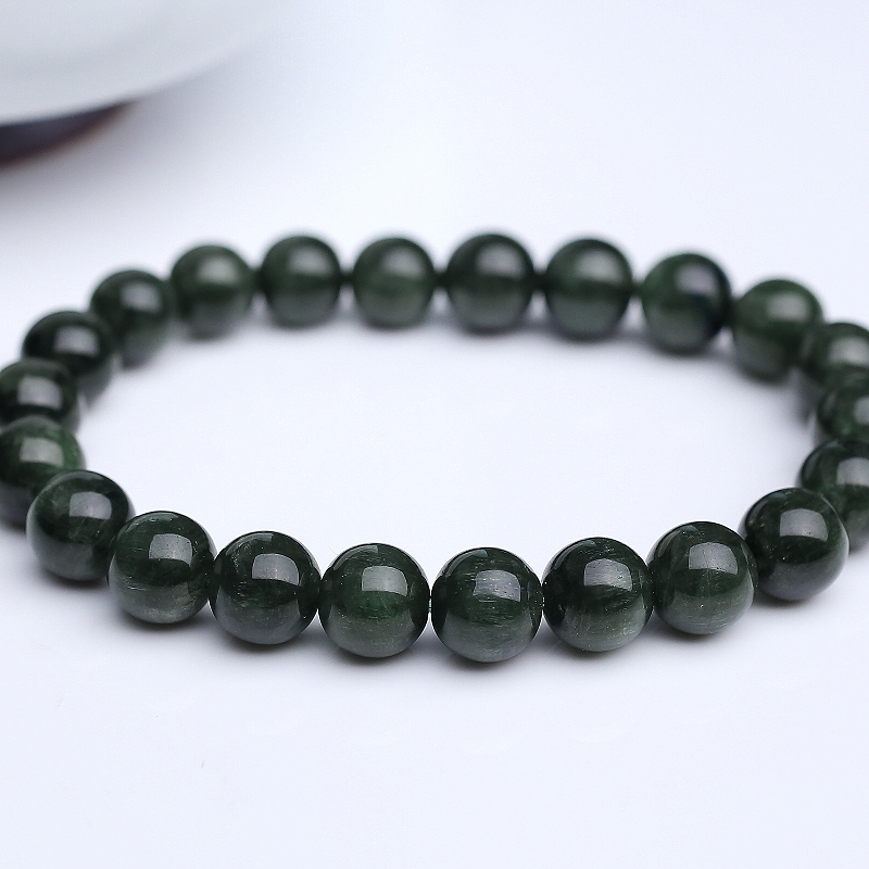 天然碧玺单圈手串-红掌柜