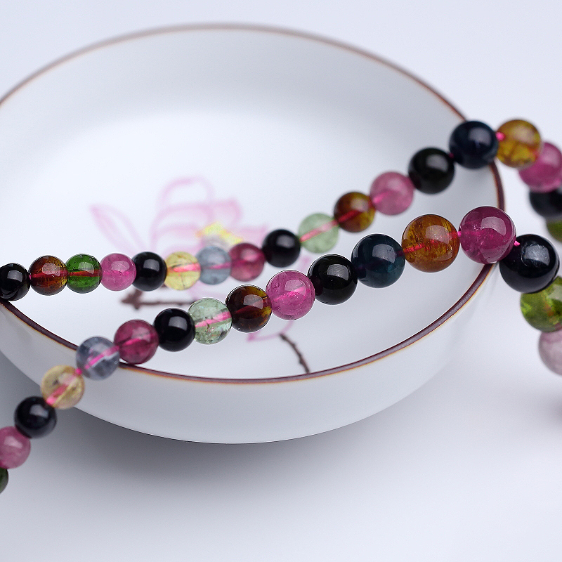 天然彩虹碧玺-红掌柜