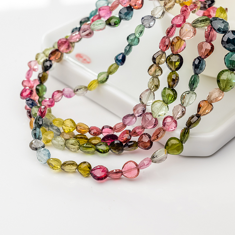 天然碧玺随形项链-红掌柜