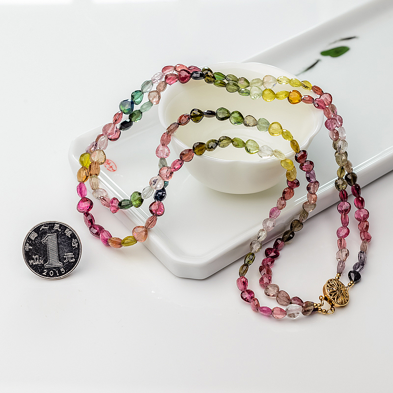 巴西碧玺随形项链-红掌柜