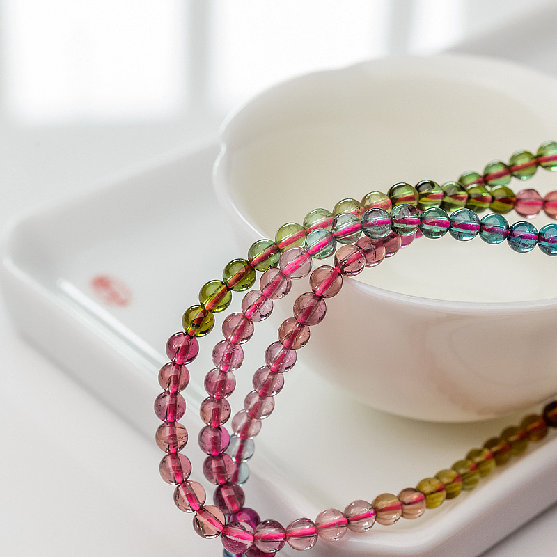 天然碧玺项链-红掌柜