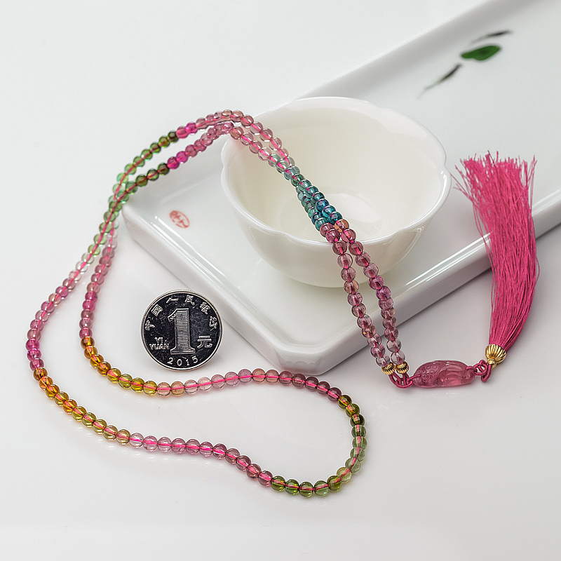 巴西碧玺项链-红掌柜