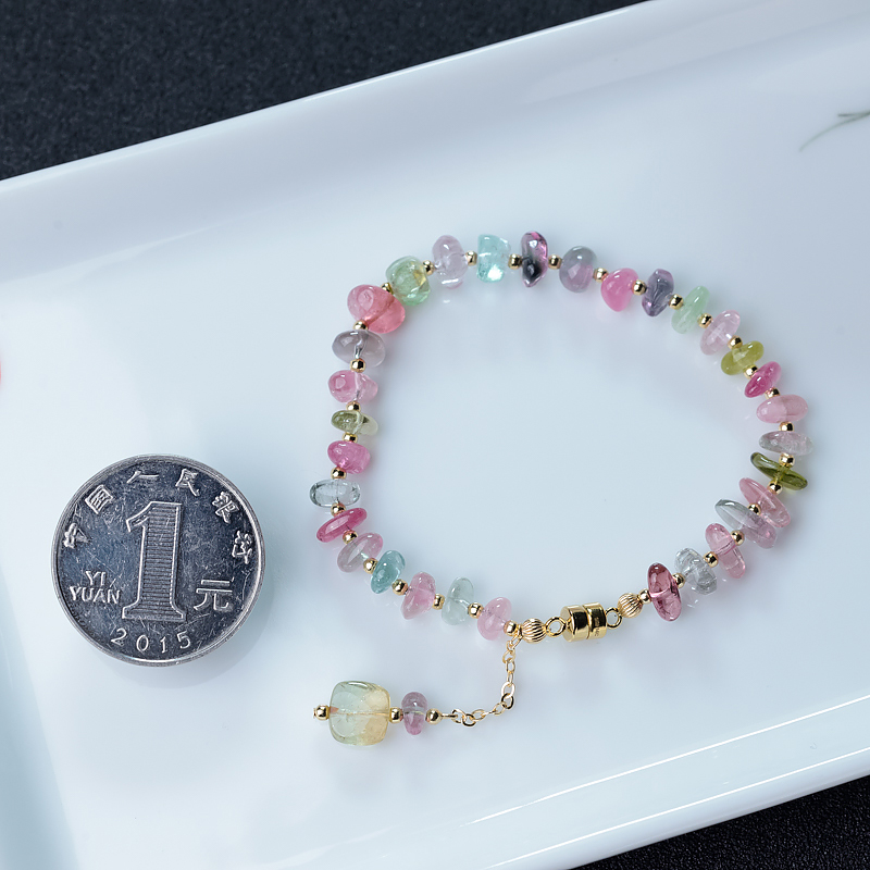 碧玺随形手链-红掌柜