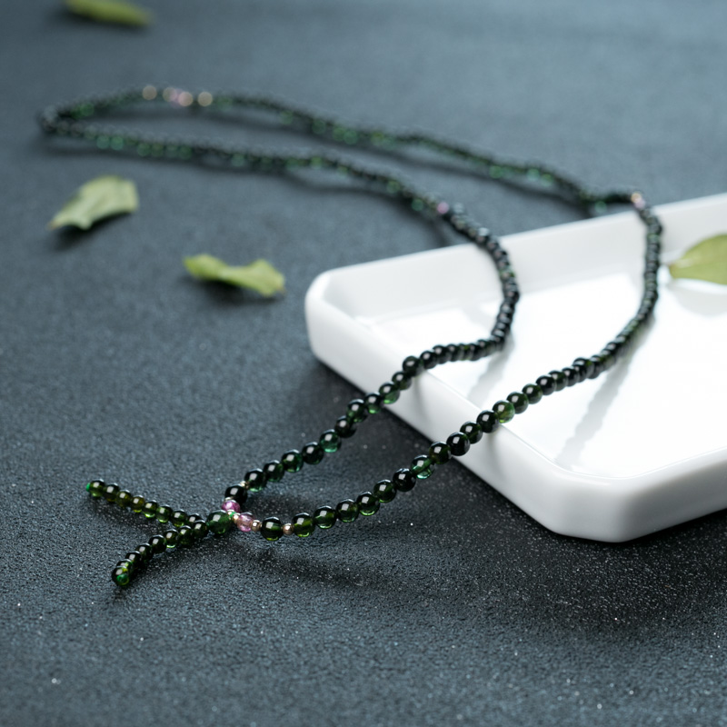 巴西绿色碧玺多圈手串-红掌柜