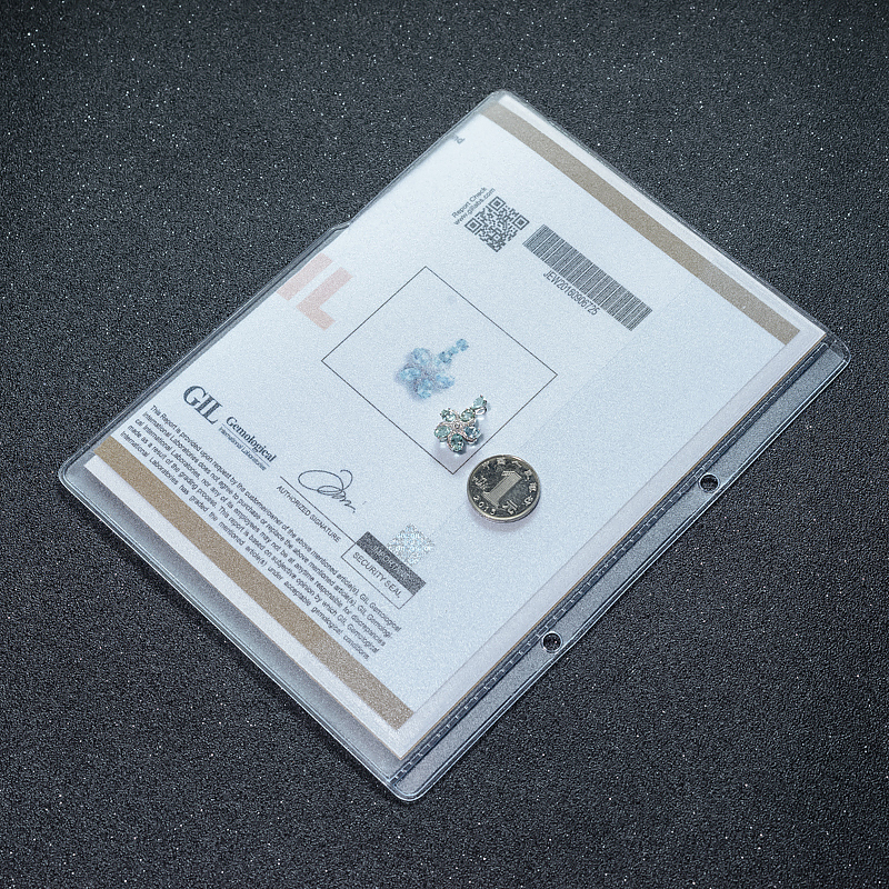 18K天然巴西蓝绿帕拉伊巴碧玺吊坠-红掌柜